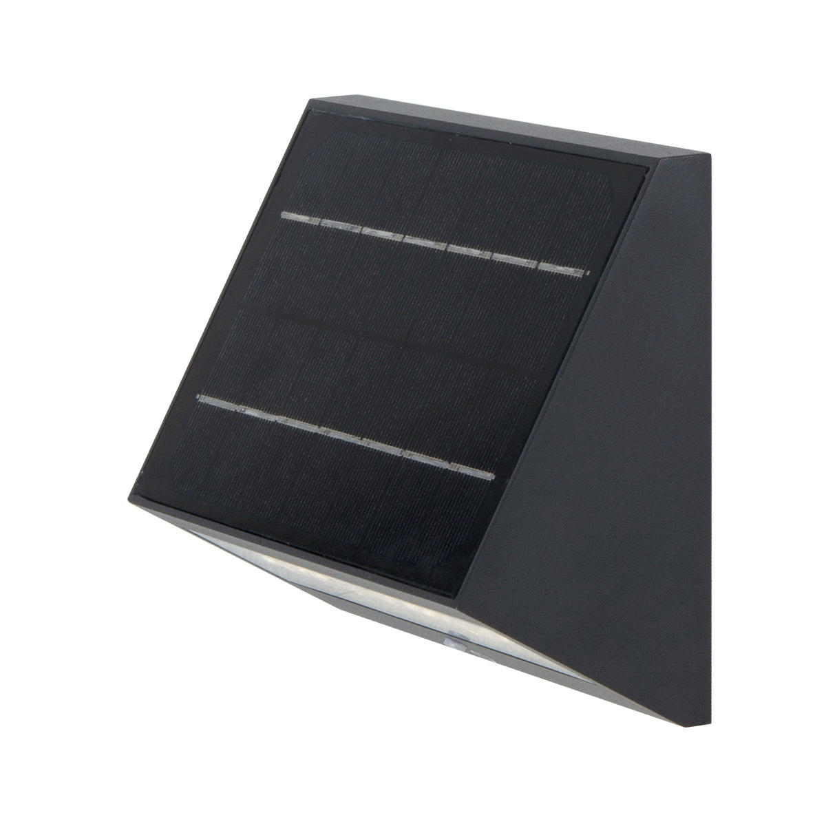 ECOSTEP 500LM Solar-Wandleuchte - Schwarz, Metall (19/12/19cm) - Lumisky