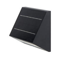 ECOSTEP 500LM Solar-Wandleuchte - Schwarz, Metall (19/12/19cm) - Lumisky