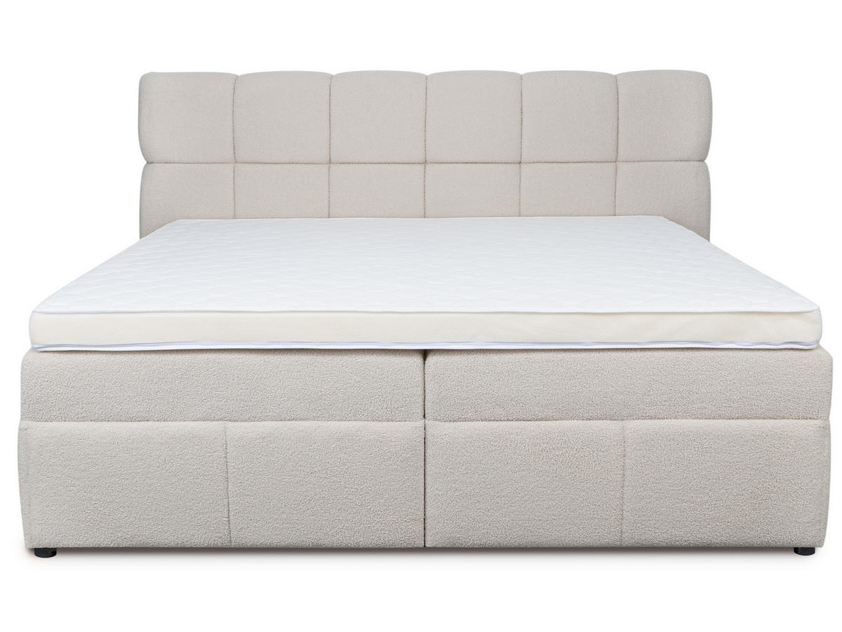 BOXBETT Mava hellbeige 180/200 cm - Beige, Textil (180/200cm) - wonello
