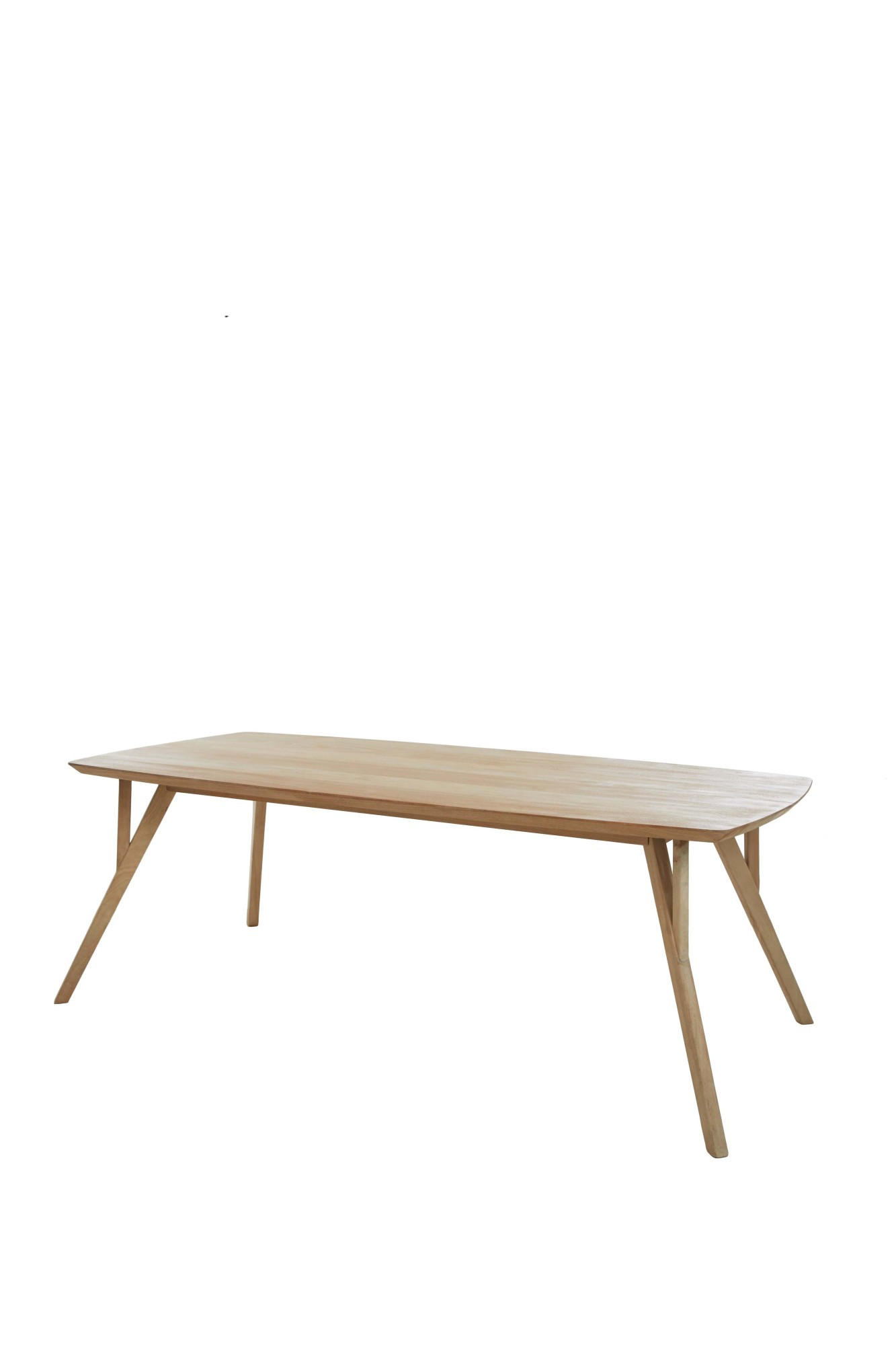 ESSTISCH Quenza Braun 200/100/76 cm - Hellbraun, Holz (200/100/76cm) - Light & Living