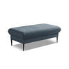 POUF Chenille Stoff Blau - Blau/Schwarz, Holzwerkstoff/Textil (111/88/60cm) - Makamii