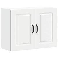 KÜCHENOBERSCHRANK Kalmar mit 2 Türen 80/31/60 cm aus Holzwerkstoff Weiß - Weiß, Holz (80/60/31cm) - vidaXL