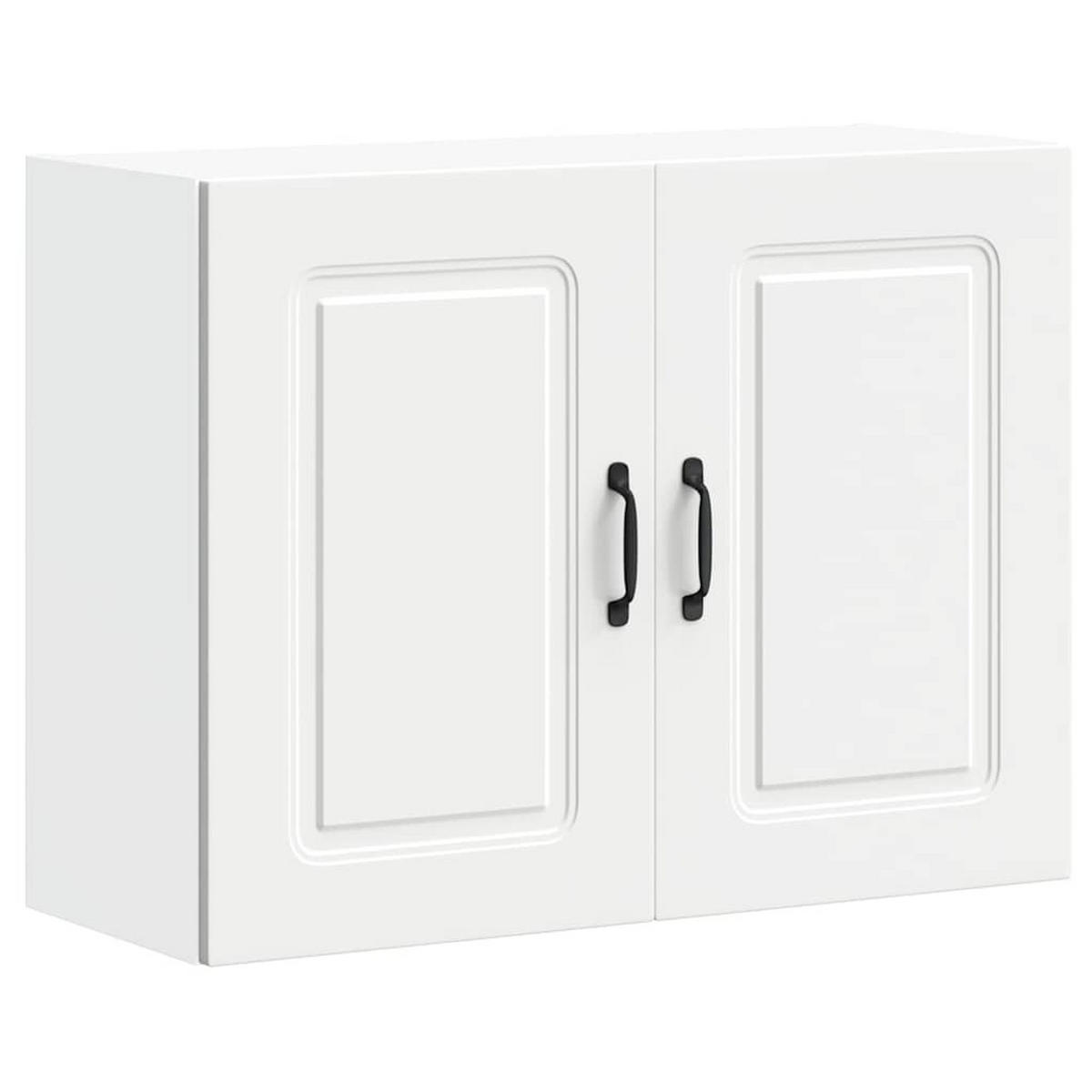 KÜCHENOBERSCHRANK Kalmar mit 2 Türen 80/31/60 cm aus Holzwerkstoff Weiß - Weiß, Holz (80/60/31cm) - vidaXL