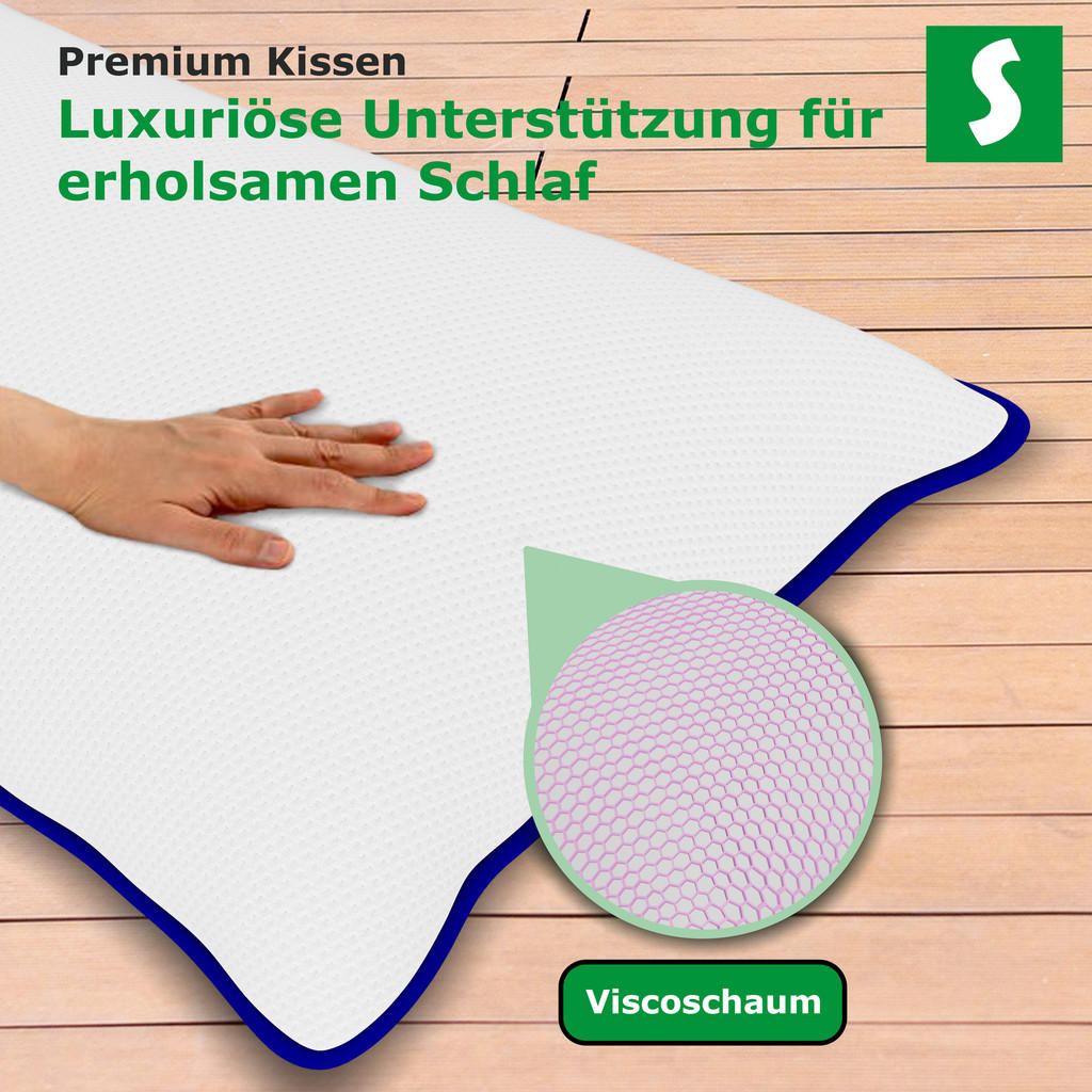 Thumbnail - Schlaftroll Nackenissen, Weiß, Textil, Rechteckig, 40x80 cm, Oeko-Tex® Standard 100, Wohntextilien, Kissen