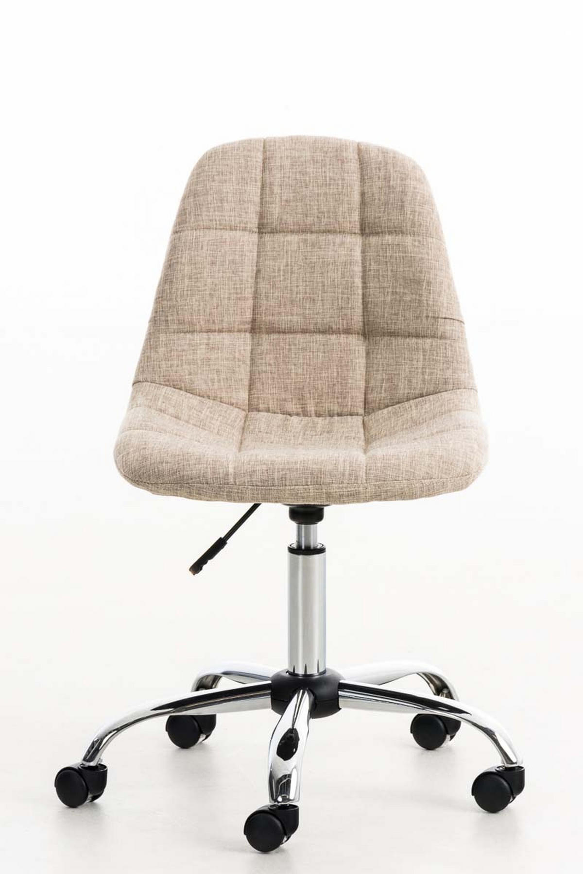 BÜROSTUHL Emily, Stoff Creme - Creme, Textil/Metall (55/91/55cm) - TPFLiving