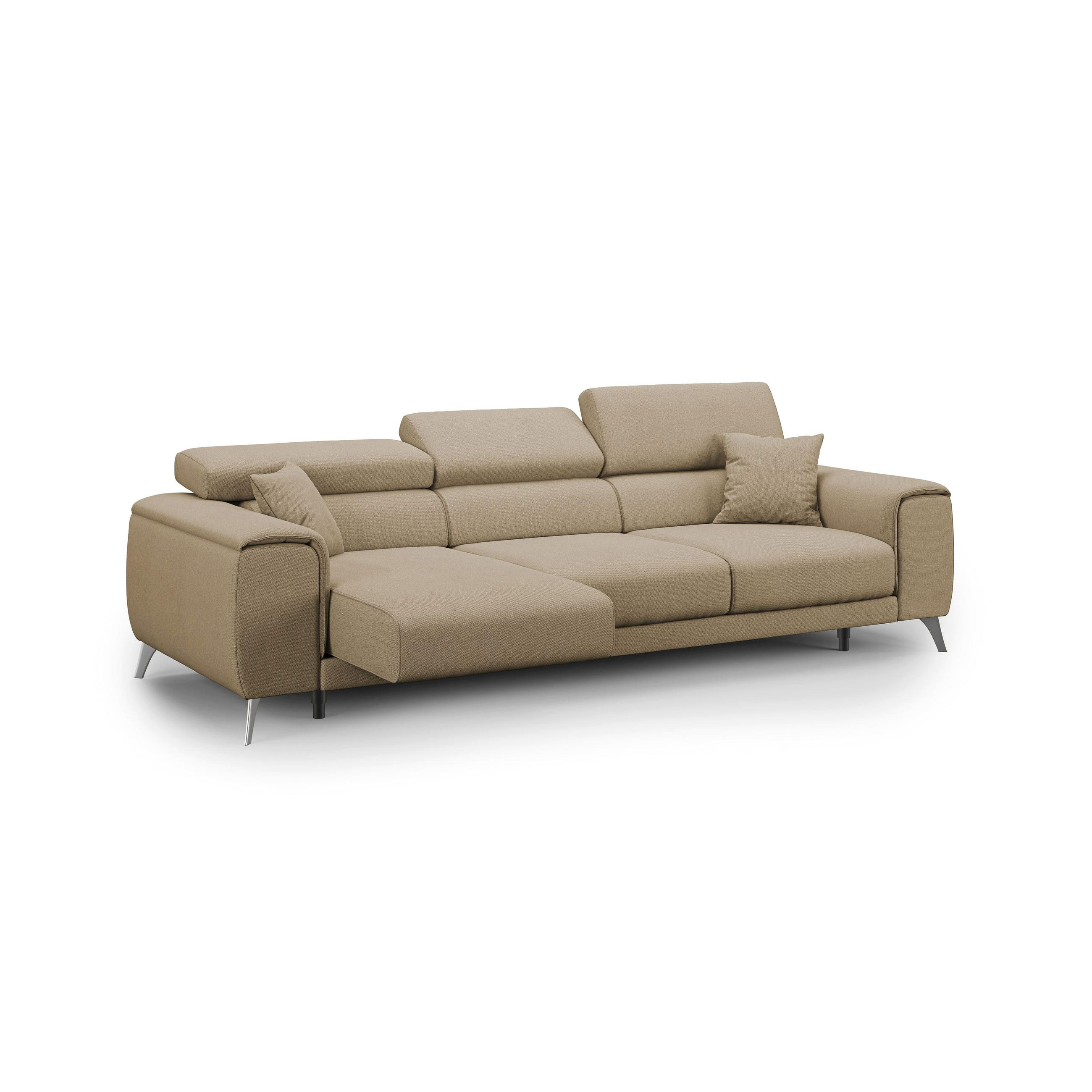 LINEARSOFA Fusion - Beige, Textil (260/74/102cm) - Divani.store