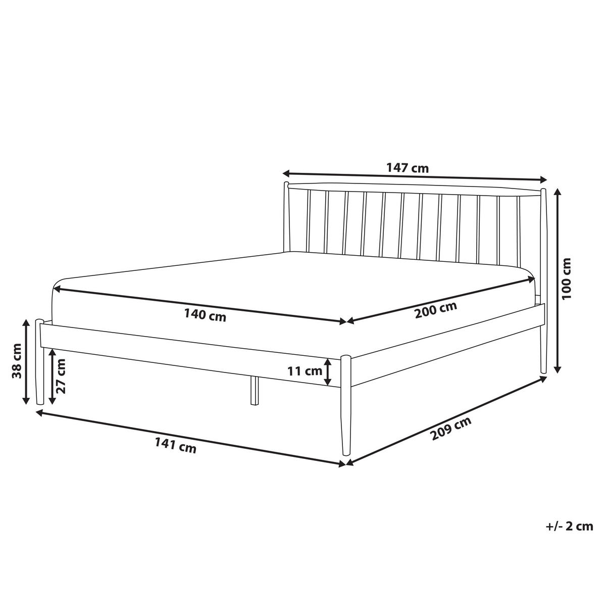 METALLBETT 180/200cm Weiß Maurs - Weiß, Metall (180/200cm) - Beliani