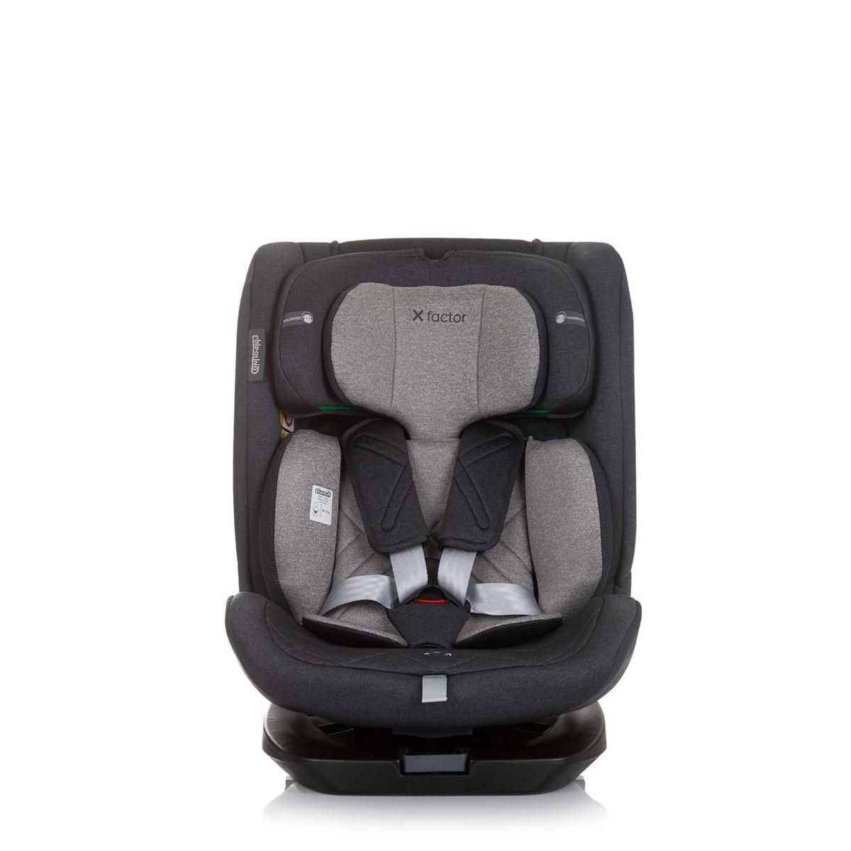 KINDERSITZ X-Factor i-Size grau (40 - 150 cm) Isofix verstellbar drehbar - Grau, Kunststoff (44/78/43cm) - Chipolino