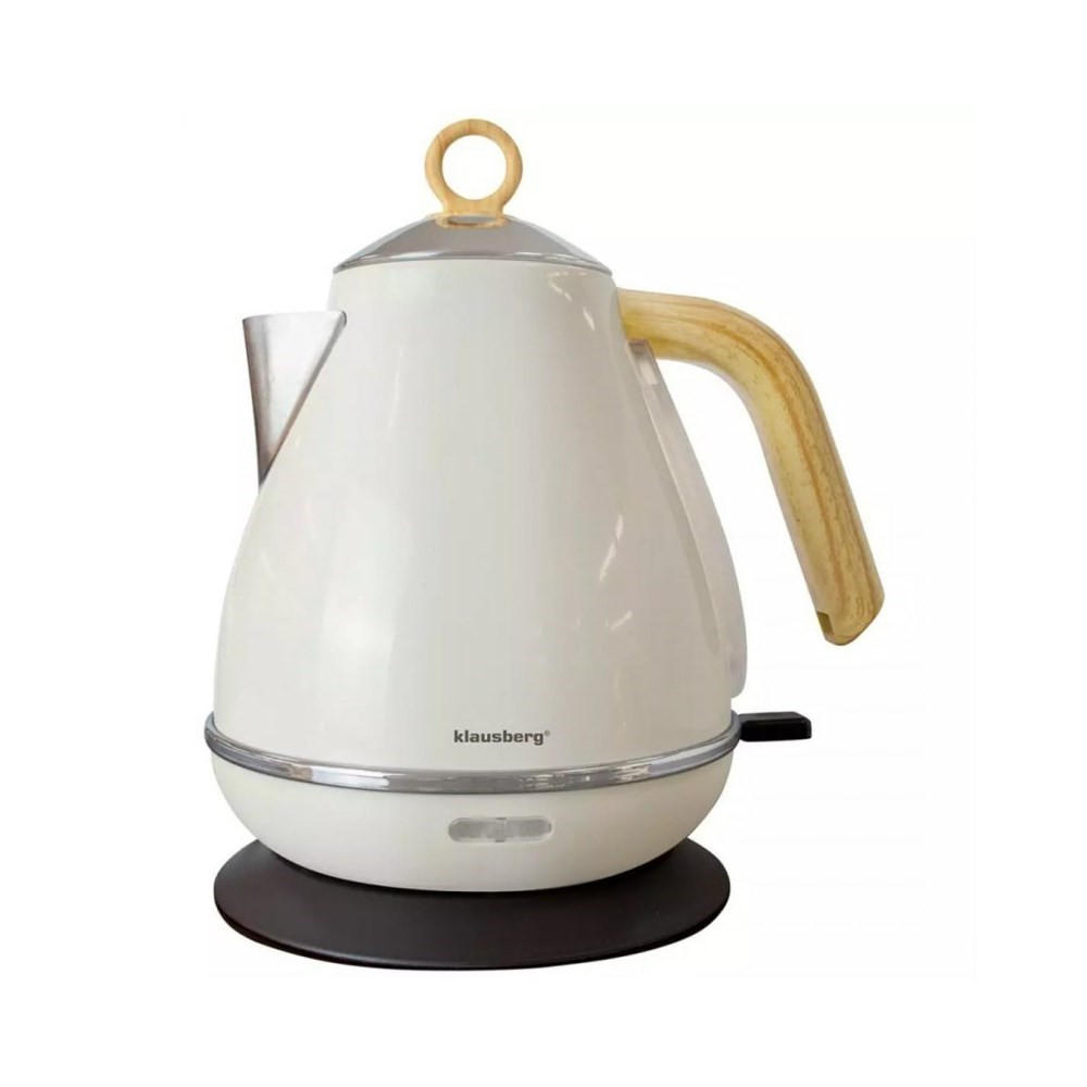 WASSERKOCHER ELEKTRISCH Weiß 16/16/25 cm 52928 - Weiß, Metall (16/25/16cm) - Klausberg 