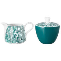 MILCH- UND ZUCKER-SET Life Fashion Trendy Petrol je 260 ml - Petrol, Keramik (1/1cm) - Seltmann Weiden