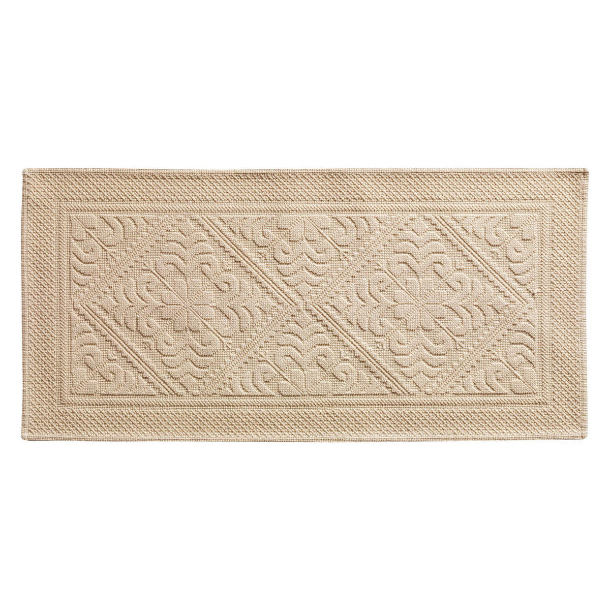 BADEMATTE Enzo puder 54 x 110 cm - Hellrosa, Textil (54/110cm) - Vivaraise