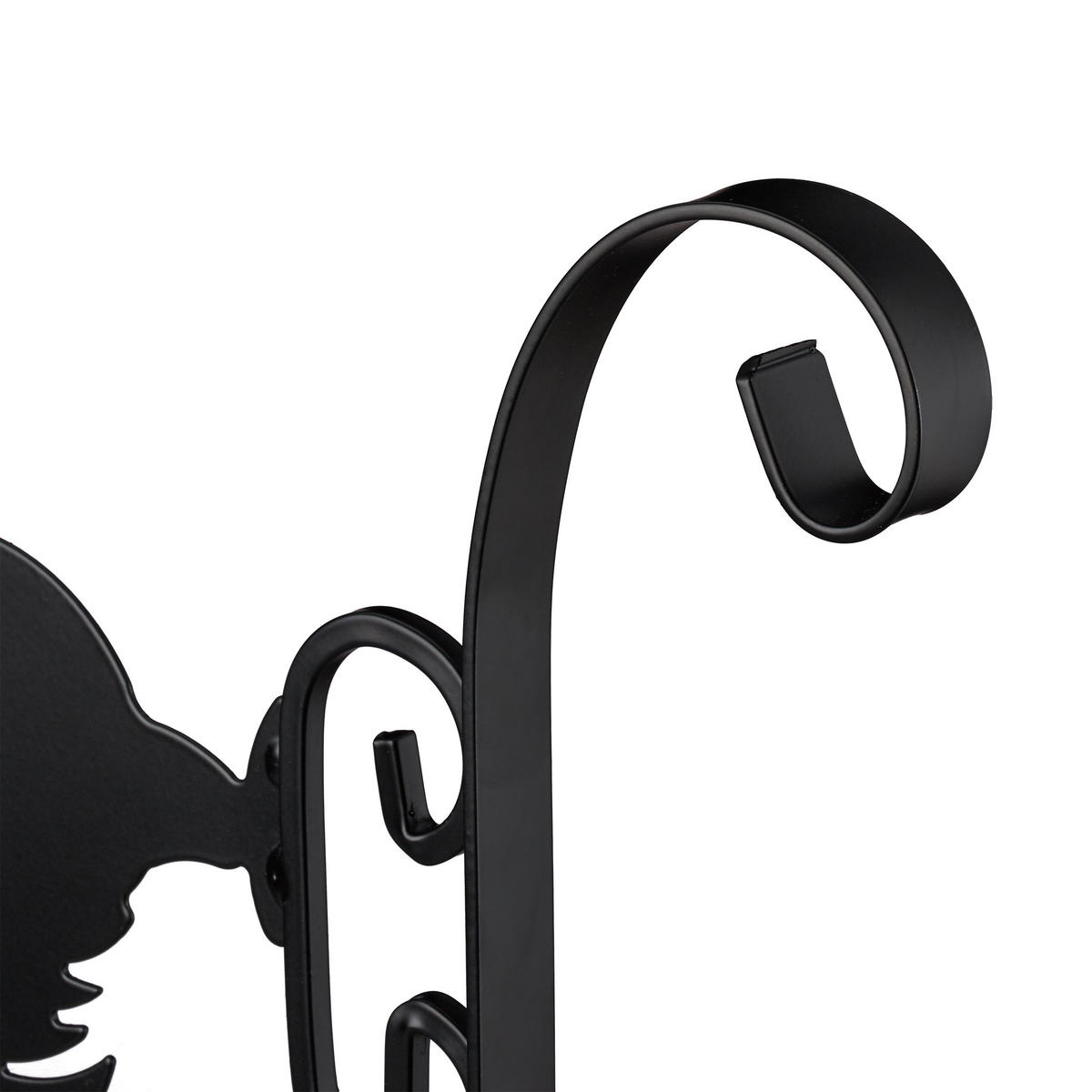 BLUMENHAKEN - Schwarz, Metall (28/30/2cm) - Relaxdays