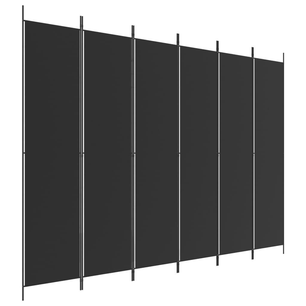 vidaXL Paravent, Schwarz 300x220x300 cm
