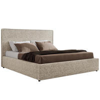 POLSTERBETT CORIVO CLASSIC 180/200 - Beige Strukture - Schaum-Matratze - Beige, Textil (180/200cm) - MKS