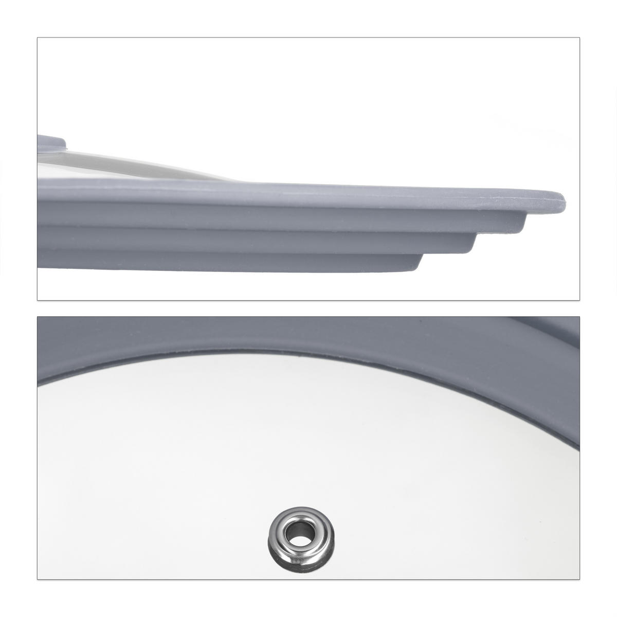 POKLICE na hrnec - různobarevná, plast/sklo (27.5/27.5/5cm) - Relaxdays