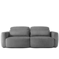 SOFA 3 ELOSA - Dunkelgrau, Holz/Textil (245/85/115cm) - KONSIMO®