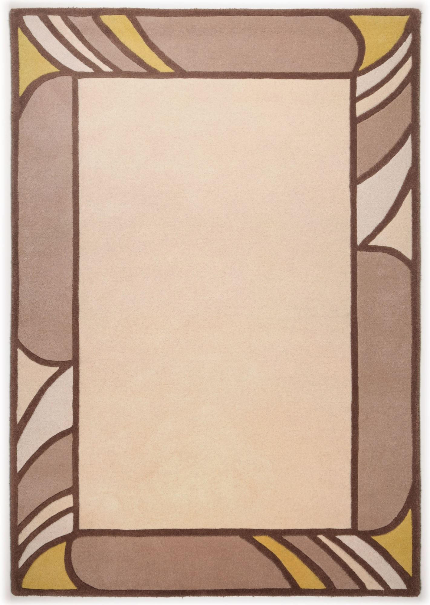 Theko Handtuftteppich Beige 70x140 cm