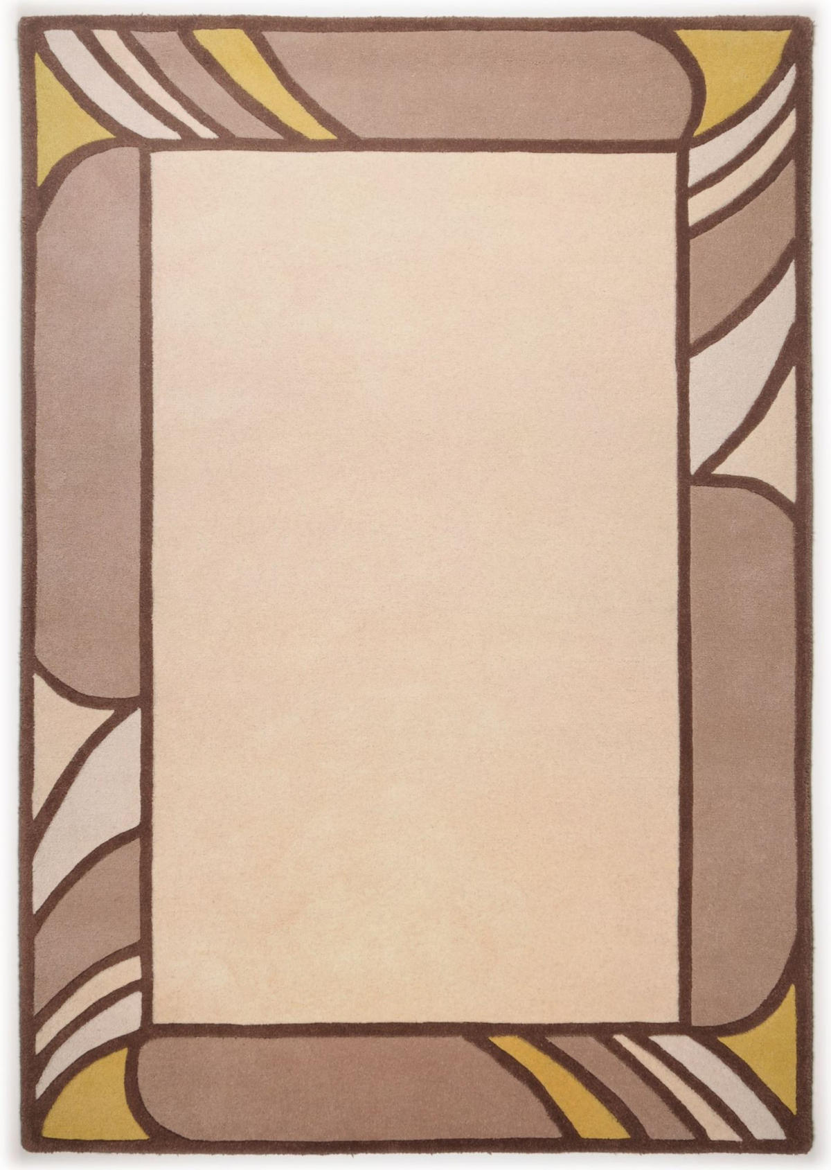 HANDTUFTTEPPICH Hawai 70x140 cm - Beige, Textil (70/140cm) - THEKO