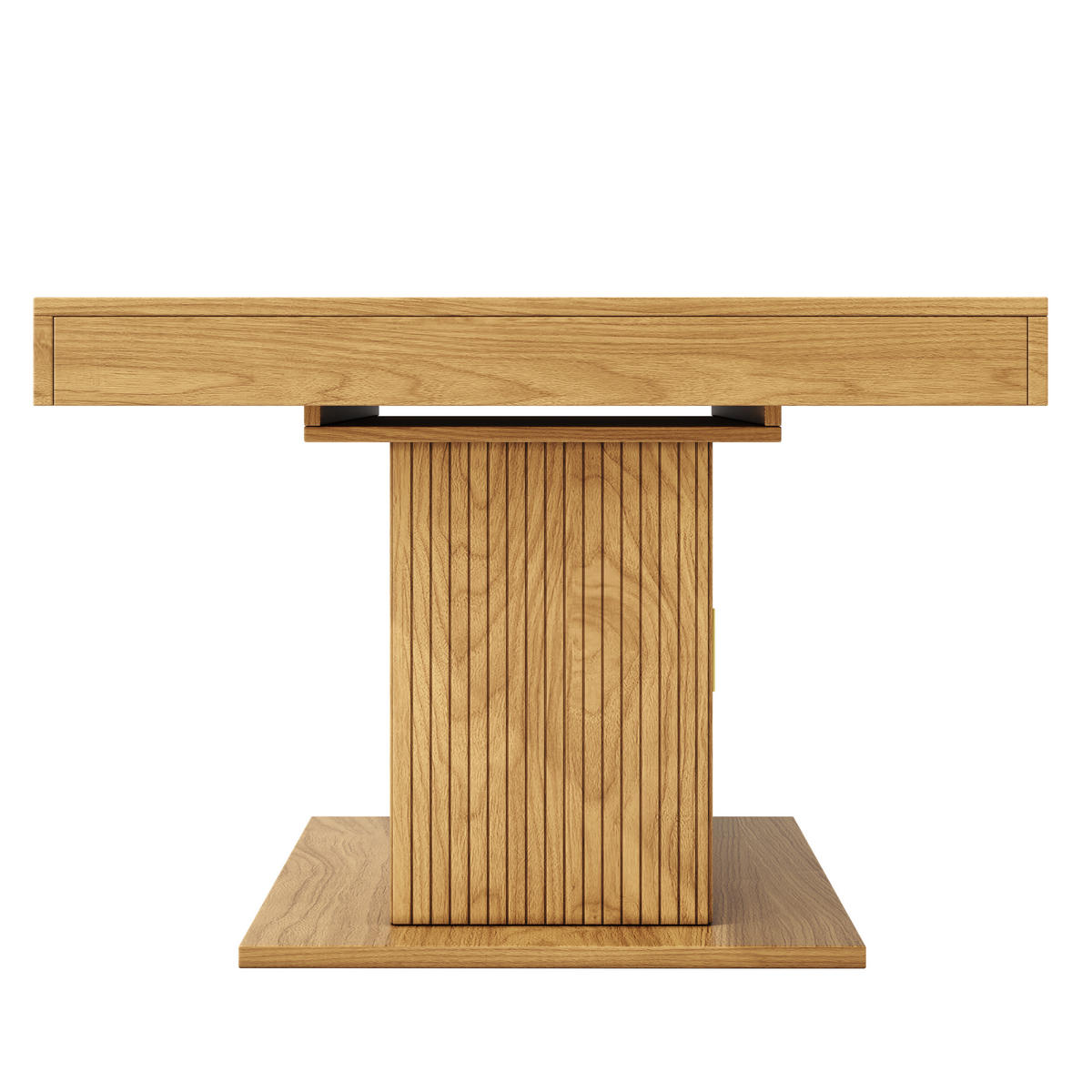 ESSTISCH ausziehbar 140-180/90/75,2 cm mit Stauraum DE-39641 Eiche hell - Naturfarben, Holzwerkstoff (90/140/75.2cm) - ComfortXL
