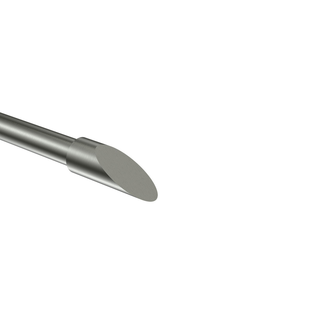 ENDSTÜCKE FÜR GARDINENSTANGEN 16 mm Ø, Santoni Edelstahl, Packung 2 Stück - Edelstahlfarben, Metall (6/2/2cm) - INTERDECO