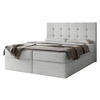 BOXBETT Luanda Boucle - H3 - Hellgrau, Holzwerkstoff/Textil (180/200cm) - MIRJAN24