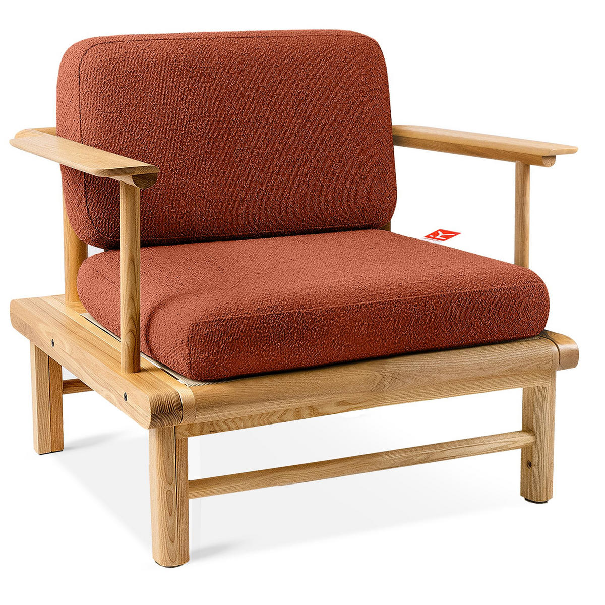 GARTENSTUHL ATREDA - Orange, Holz/Textil (91/80/80cm) - KONSIMO®