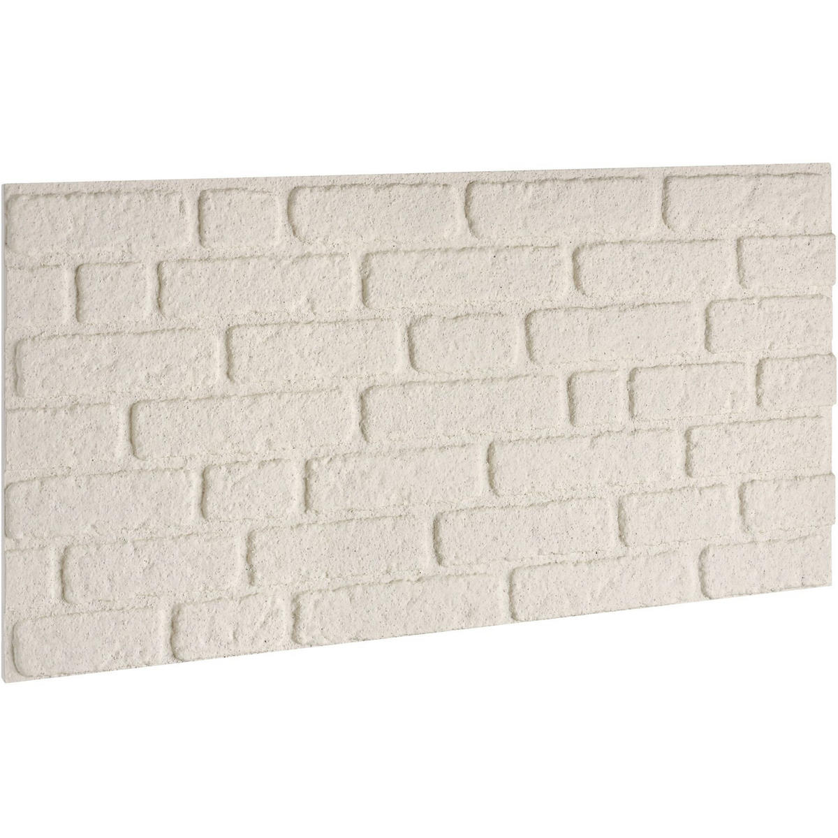3D-WANDPANEELE , 100 x 50 x 2 cm, 5 m² Abdeckungsfläche, flexibel zuschneidbar, Backstein weiß - Weiß, Kunststoff (50/2/100cm) - tectake