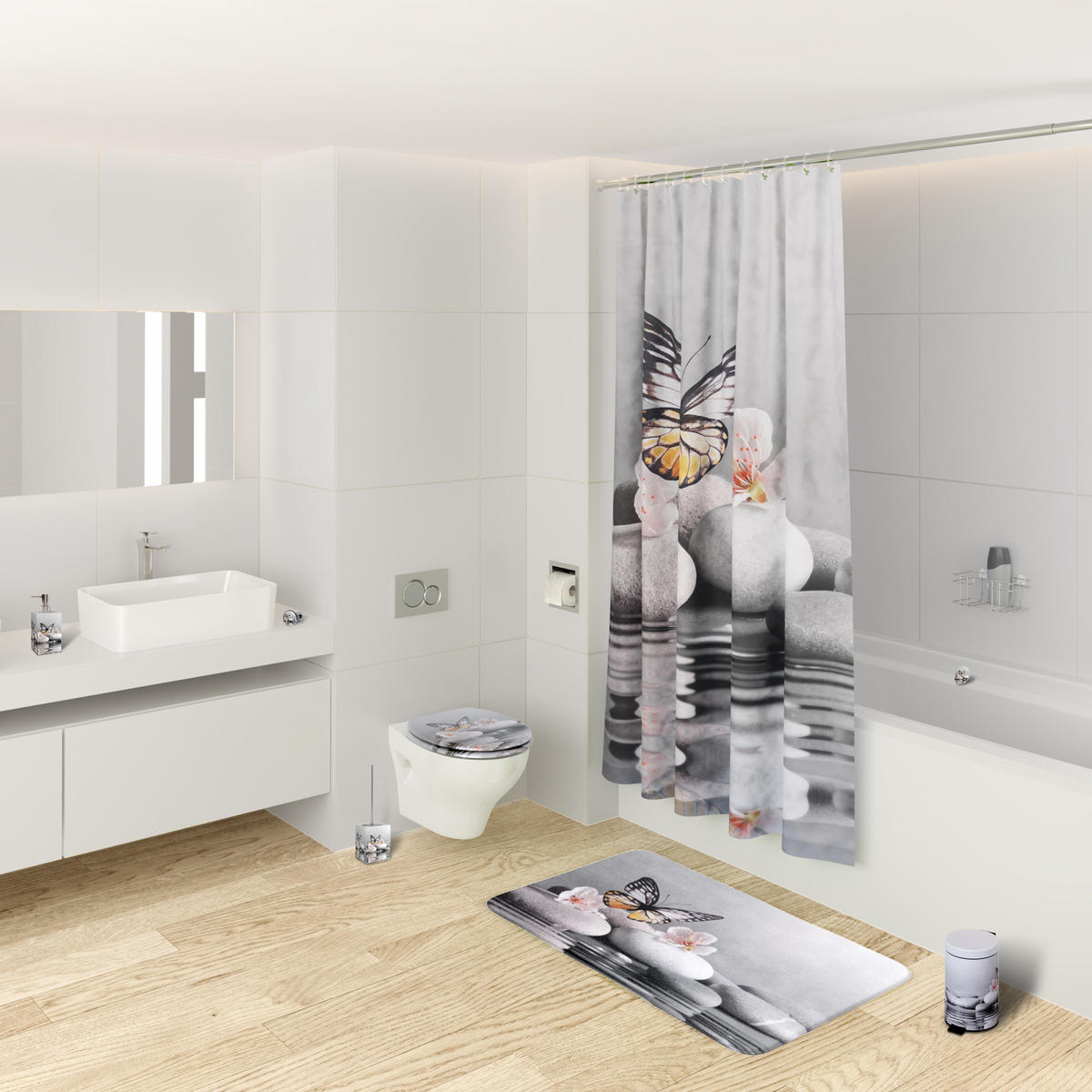 WC-SITZ mit Absenkautomatik Vanesa - Grau, Holzwerkstoff (38/6/47cm) - Sanilo