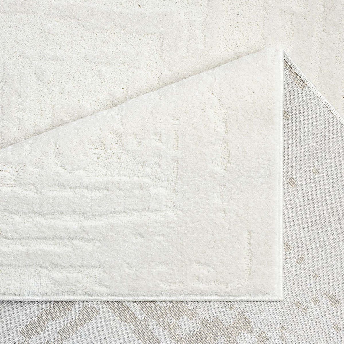KURZFLOR-TEPPICH Flair 171 Creme 120x170 cm - Creme, Textil (120/170cm) - carpet city