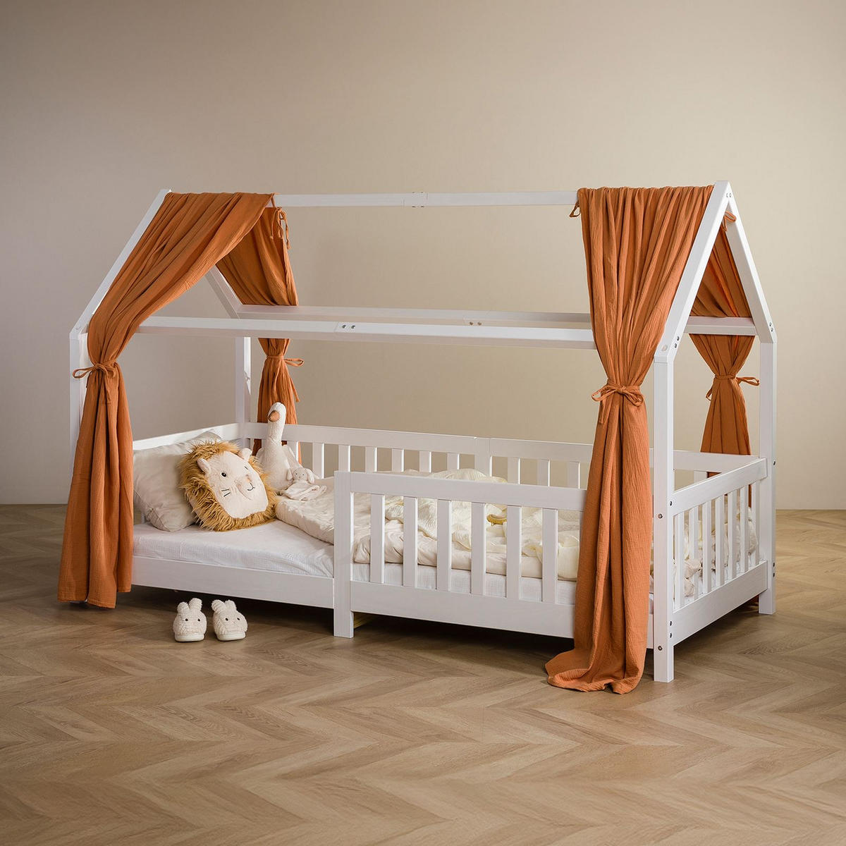 HAUSBETT-HIMMEL NENA Kupfer - Kupferfarben, Textil - IDIMEX