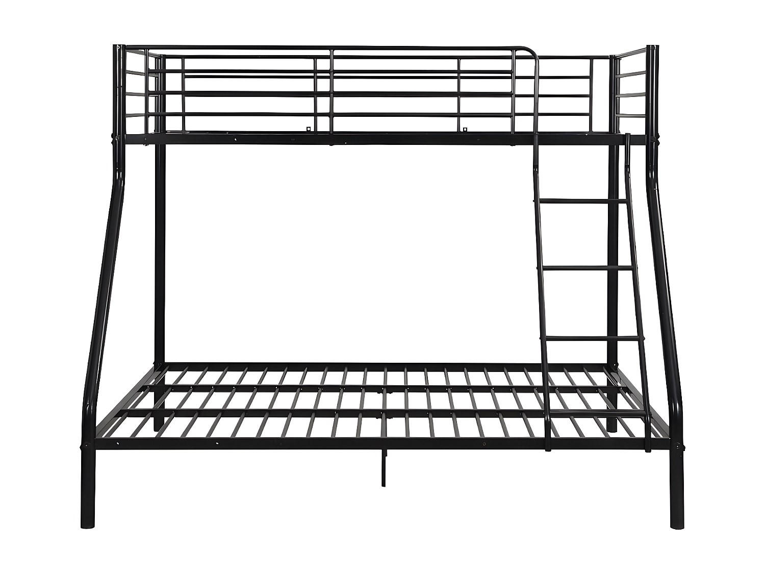 ETAGENBETT - 3 Personen - Metall - Schwarz - - Schwarz, Metall (140/190cm) - Vente-Unique