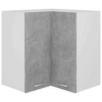 ECKHÄNGESCHRANK Betongrau 57/57/60 Cm Holzwerkstoff - Grau, Holzwerkstoff (57/60/57cm) - vidaXL