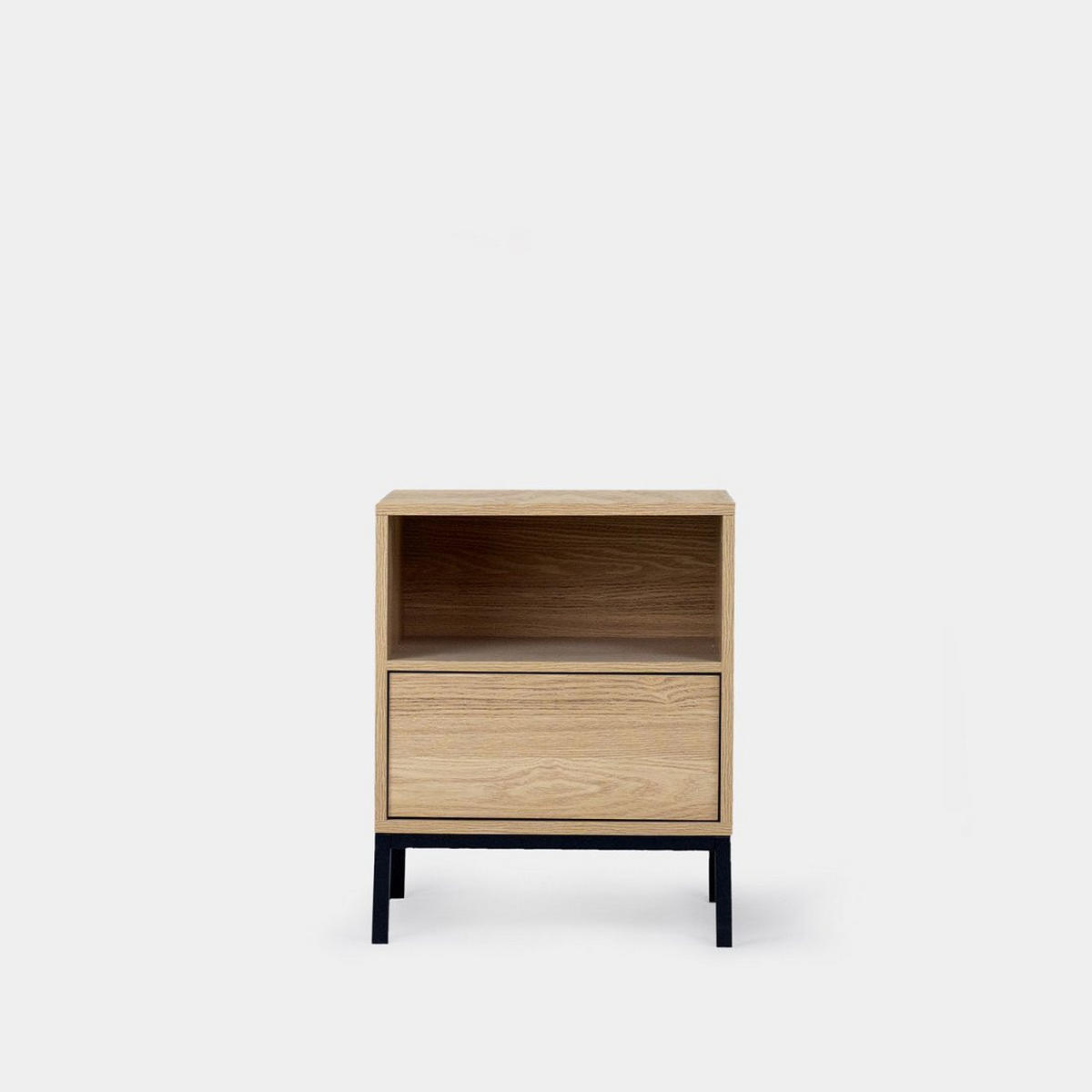 NACHTTISCH MIT 1 SCHUBLADE Remi Natürlich 45 cm x 55 cm - Naturfarben, Holzwerkstoff (45/55/40cm)