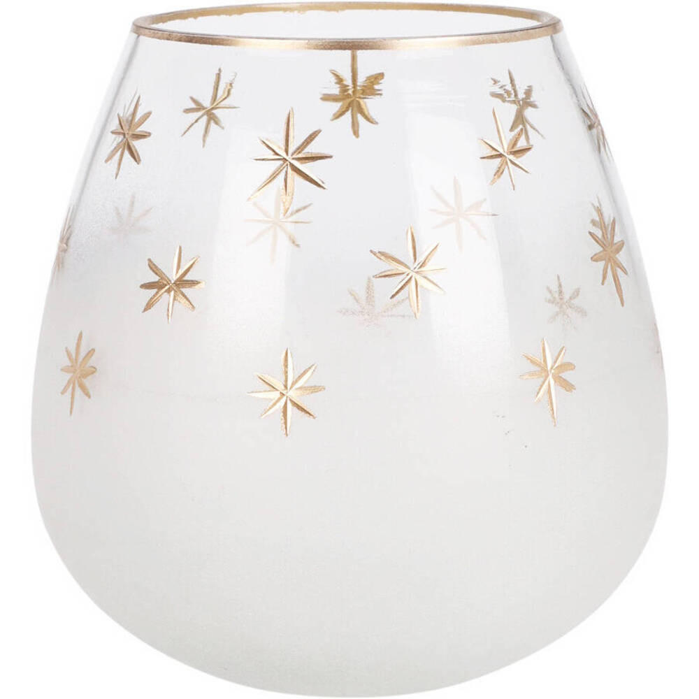TEELICHTHALTER Glas 14 cm - Weiß, Glas (14/14cm) - Home Styling Collection