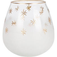 TEELICHTHALTER Glas 14 cm - Weiß, Glas (14/14cm) - Home Styling Collection
