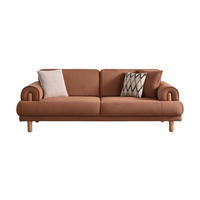 SOFA Selva 3-Sitzer Beige - Beige, Holz/Textil (245/85/85cm)