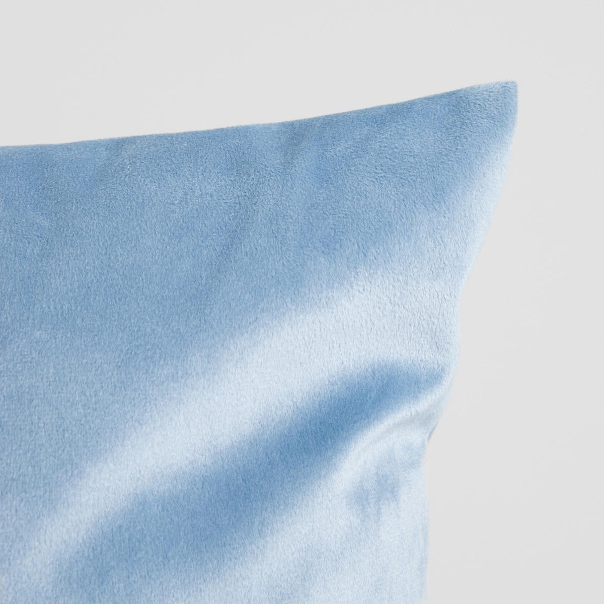 KOPFKISSENBEZUG Gosta blau 45/45 cm - Hellblau, Textil (45/45cm) - Homla