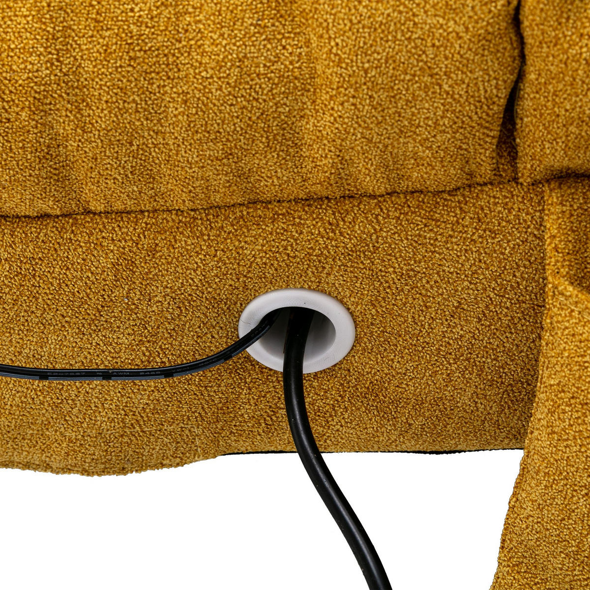 RELAXLIEGE Liegesessel,Relaxsessel,Leinenstoff,Gelb - Gelb, Textil (55/84/148cm) - LVHOM