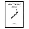 POSTER Länder & Kontinente Neuseeland A3 Rahmenlos - Klar, Papier (29.7/5/42cm) - Nacnic