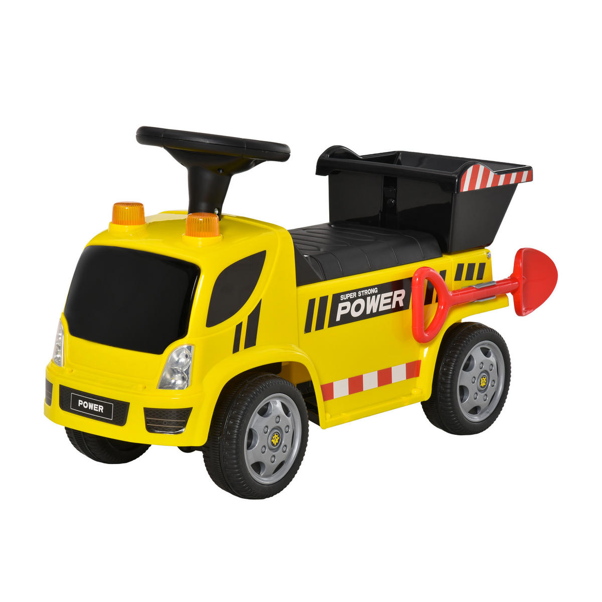 KINDER RUTSCHAUTO, Gelb, Metal+ PP-Kunststoff - Gelb, Metall (72/28.2/42cm) - HOMCOM