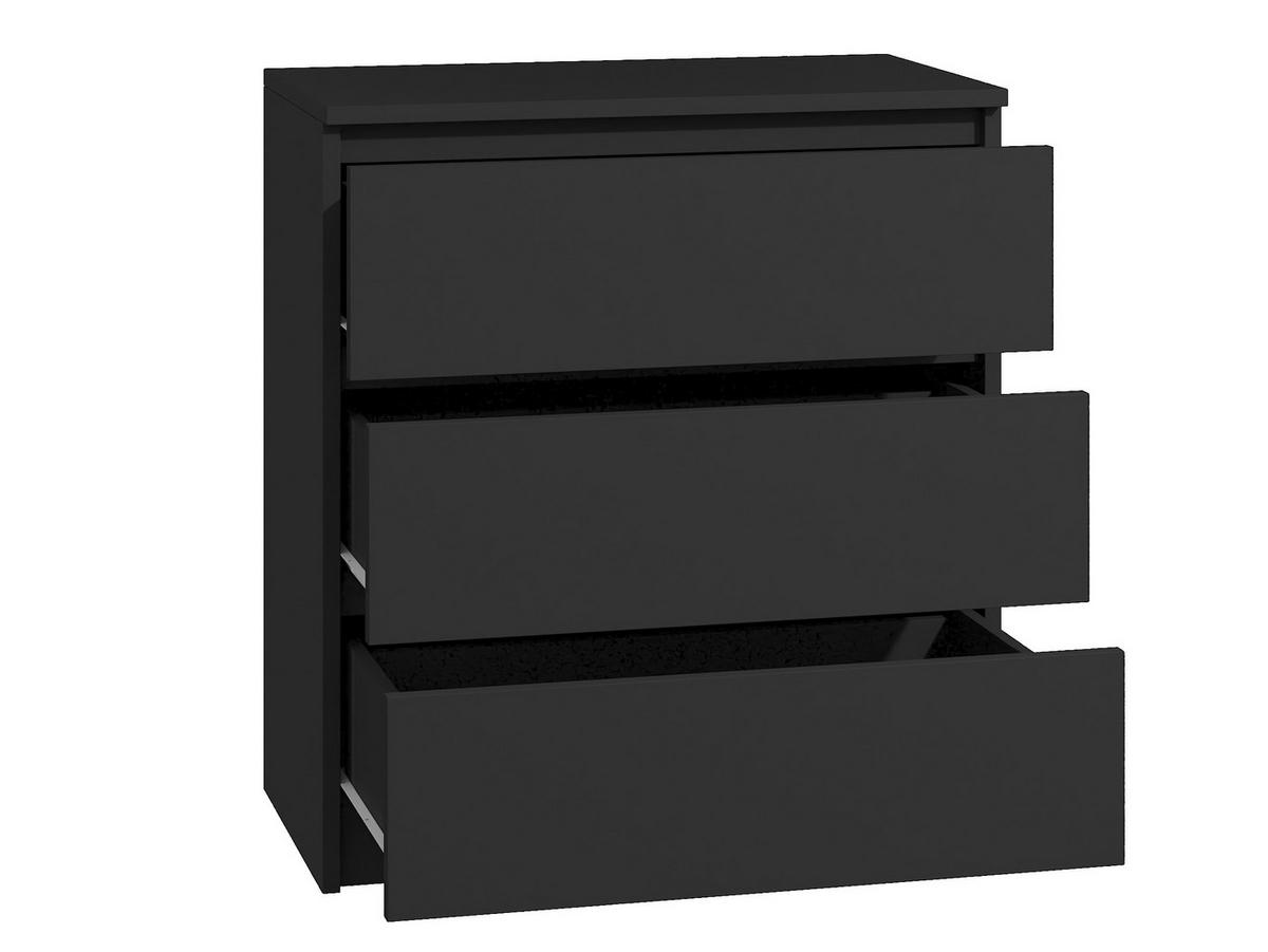 KOMMODE bella3 - Schwarz, Holzwerkstoff (60/76/35cm) - roe furniture