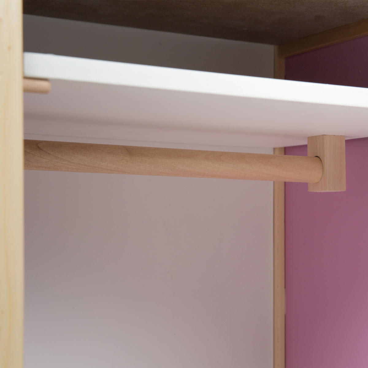 PUPPENKLEIDERSCHRANK Scarlett - Multicolor, Holzwerkstoff (29.5/52/26cm) - Roba
