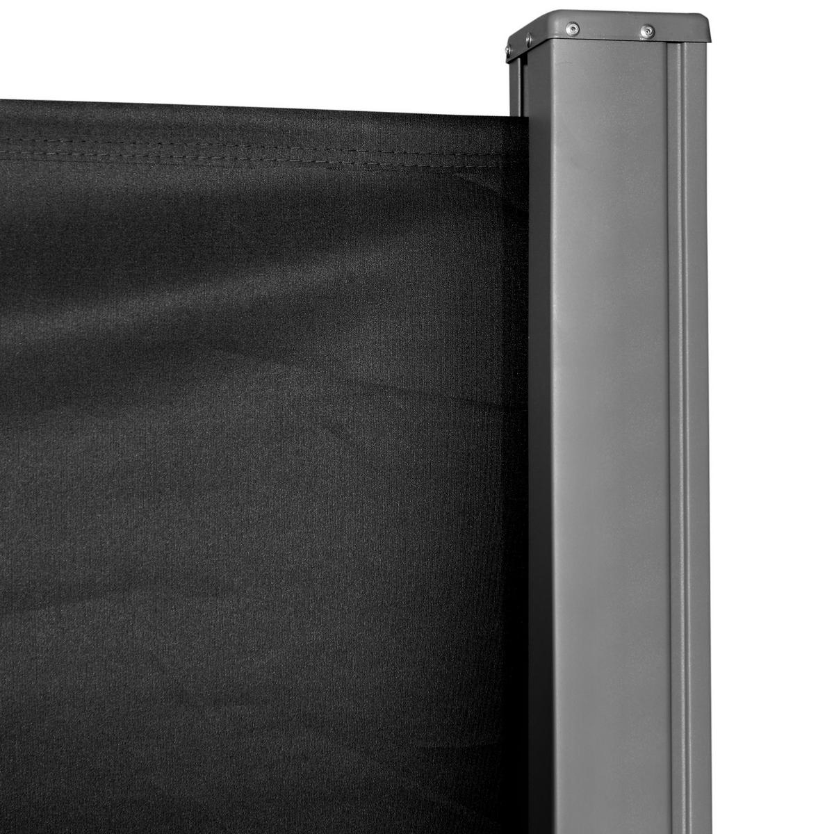 MARKISE DE-14021 ausziehbar 3/1,6 m, UV-Schutz Schwarz - Schwarz, Textil (0.01/160/300cm) - ComfortXL