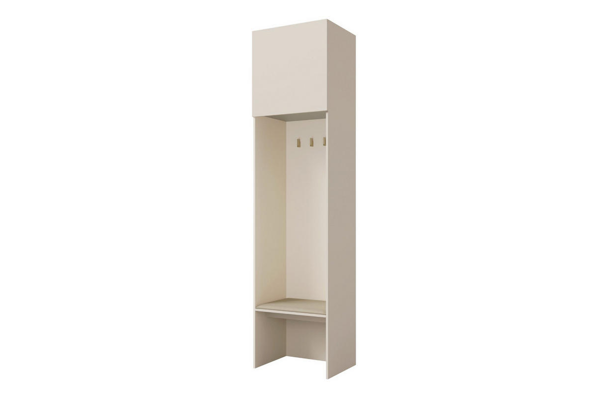 GARDEROBE SUN 58/45/237 cm in Macadamia - Kaschmir, Holzwerkstoff (58/237/45cm) - Deine Möbel 24