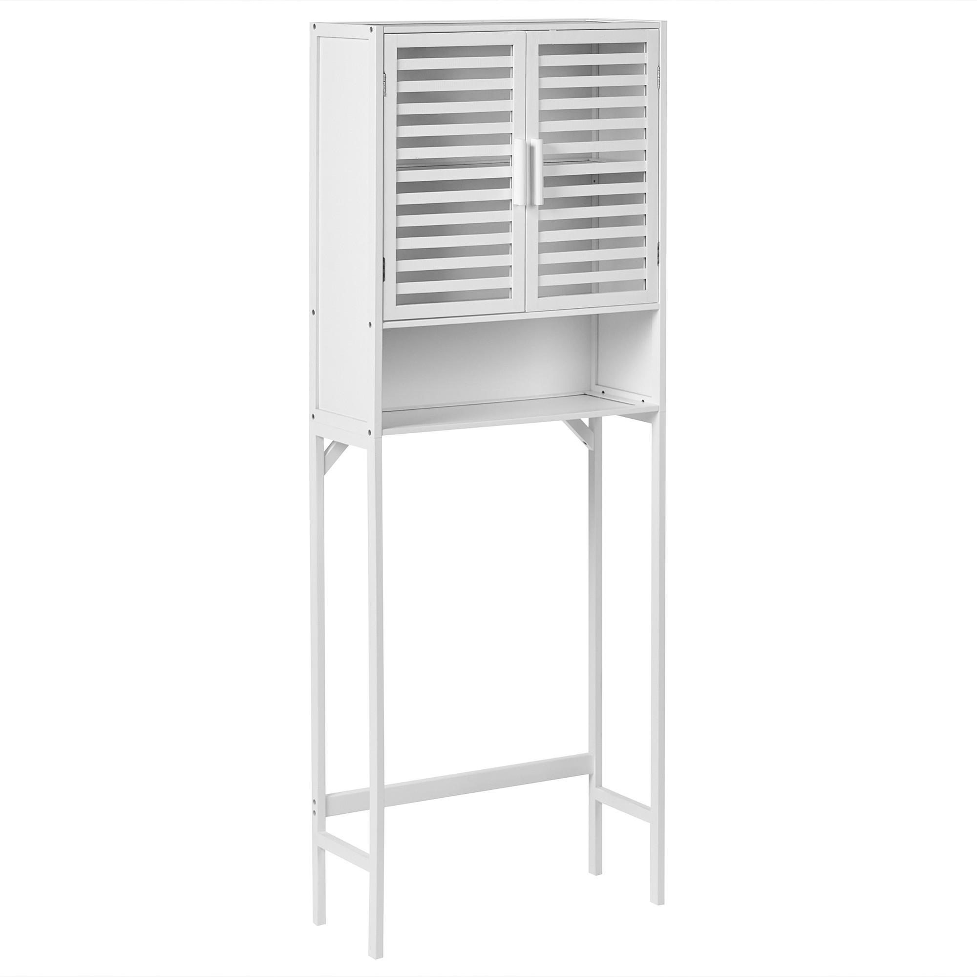 DULAP DE BAIE bambus 63 cm alb Okarche