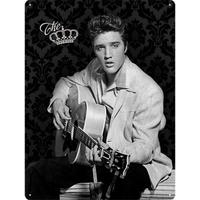 BLECHSCHILD 30/40 cm CelebritiesThe King - Multicolor, Metall (30/40/0.2cm) - Nostalgic-Art