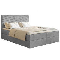 BETT Grau G4 Mit Bettkasten Und Matratze 180x200 cm - Grau, Textil (180/200cm) - Sepro Meble