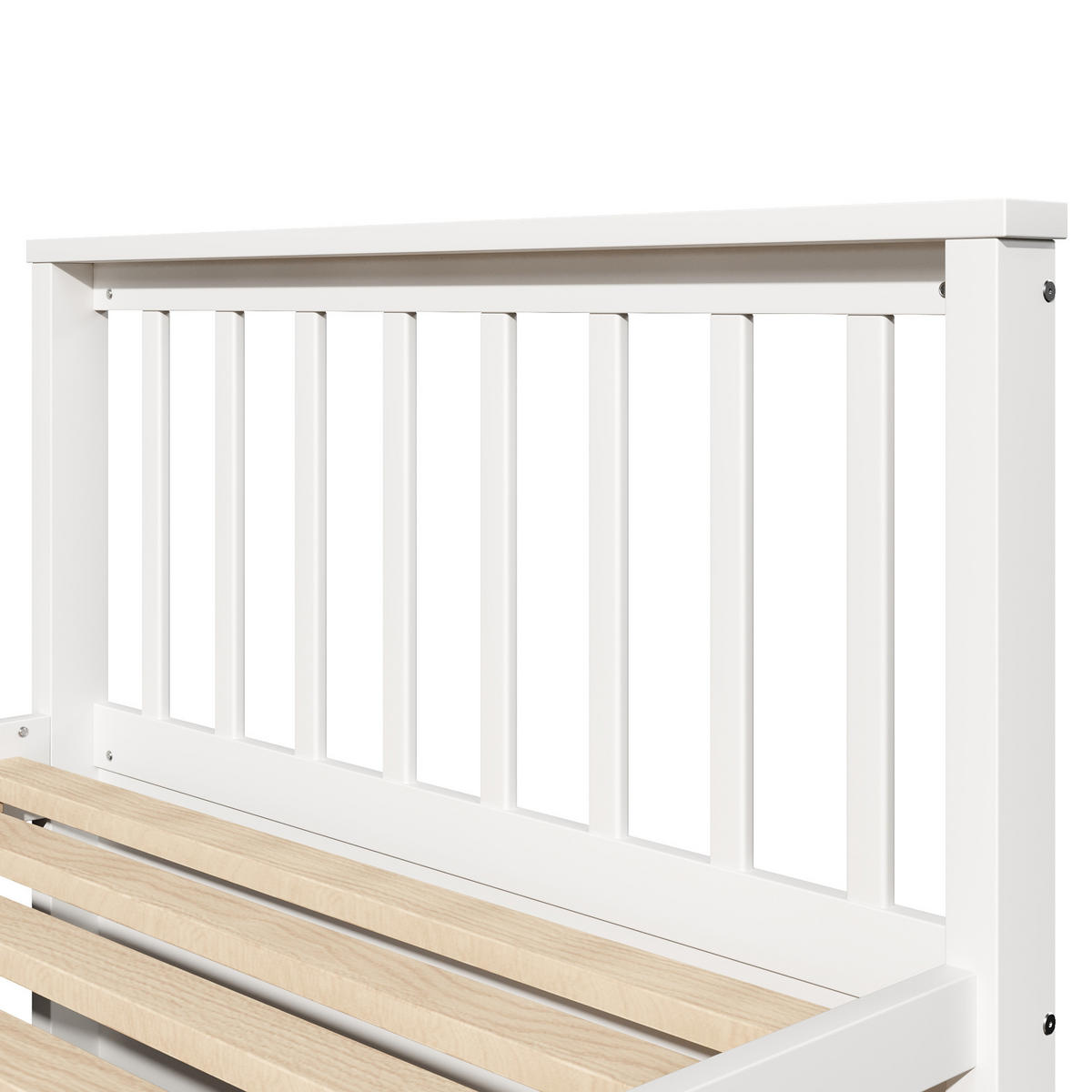 STAURAUMBETT 90/200 cm DE-04746, mit 3 Schubladen und Ausziehbett in Weiß - Weiß, Holz/Holzwerkstoff (90/200cm) - ComfortXL