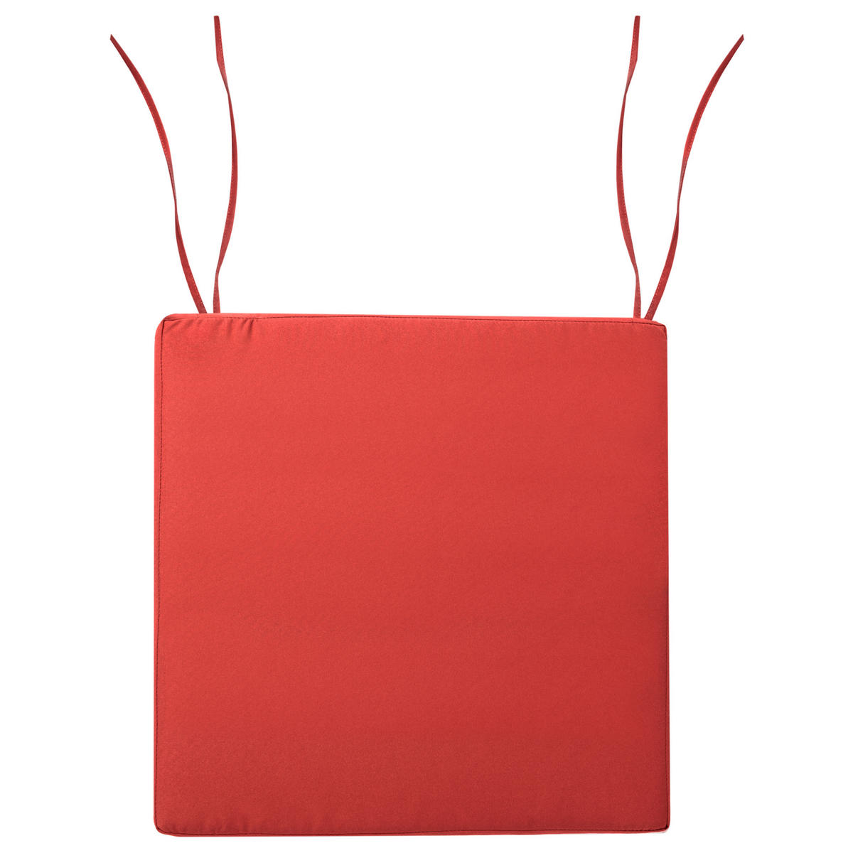 GARTENSTUHLKISSEN 8er-Set Rot 46/46 cm Sassari Premium - Rot, Textil (46/5/46cm) - Beliani