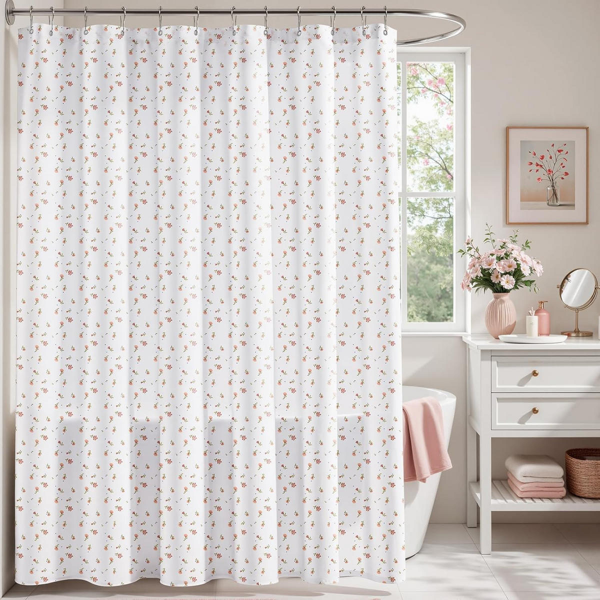 DUSCHVORHANG – 180 x 180 cm – Material: Polyester - Multicolor, Textil (180/180cm)